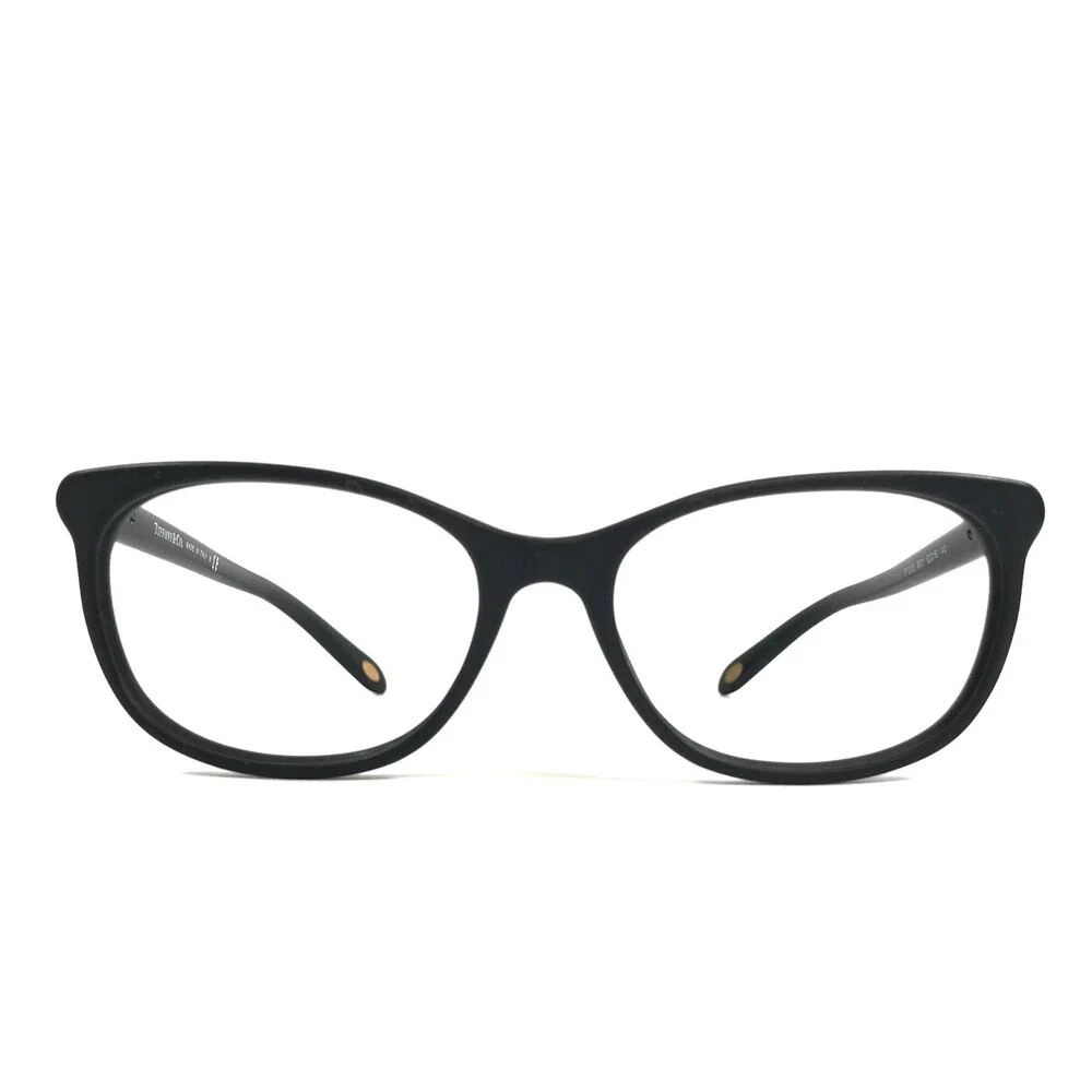 Tiffany & Co. Eyeglasses Frames TF2135 8001 Matte Black Gold Logos 52-16-140
